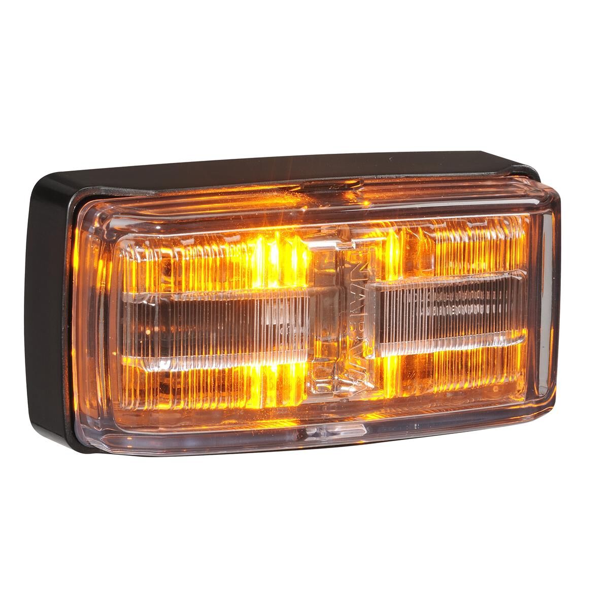 NARVA 9-33V LED SIDE MARKER OR SIDE DIRECTIONAL INDICATOR (RED/AMBER/AMBER) WITH BLACK BASE, CLEAR LENS & 0.5M CABLE, , scaau_hi-res