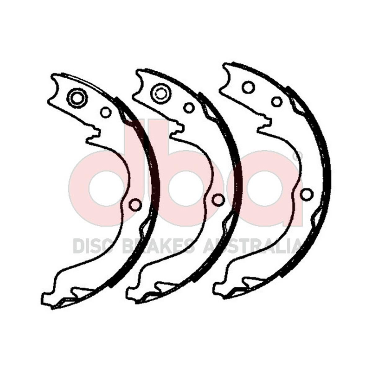 STREET SERIES BRAKE SHOES [MITS / PUEG / SUB / TOY PARKING BRAKE 190MM], , scaau_hi-res