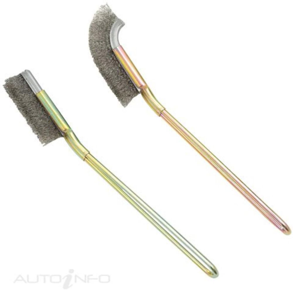Cleaning Brush Set 2 Pc. Stainless Steel Bristles 301074 Supercheap