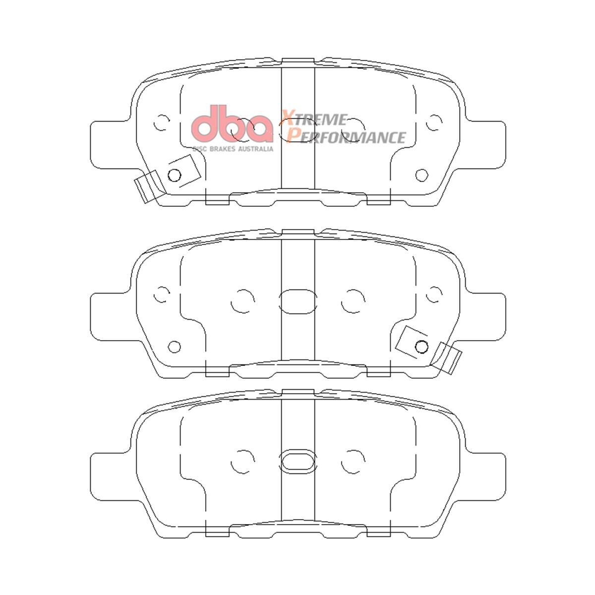 DBA XP PERFORMANCE BRAKE PADS  Nissan 350Z, G35, X Trail, Dualis, Maxima, , scaau_hi-res