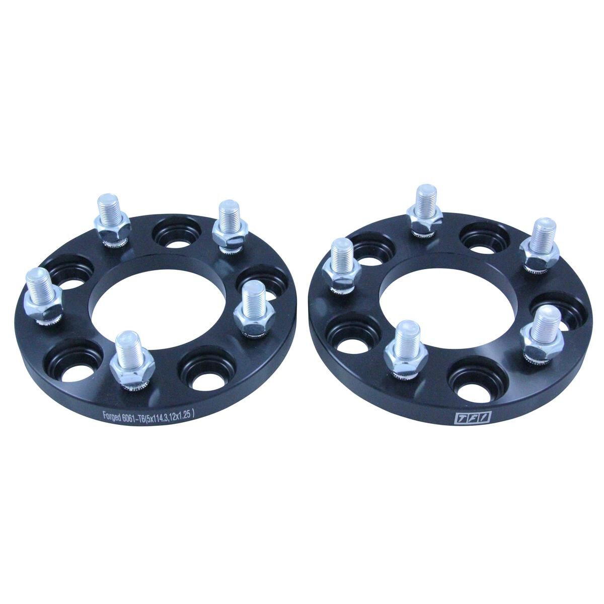 Wheel Spacer Kit 15mm Thick Size 5x114.3 12x1.25 Stud, , scaau_hi-res