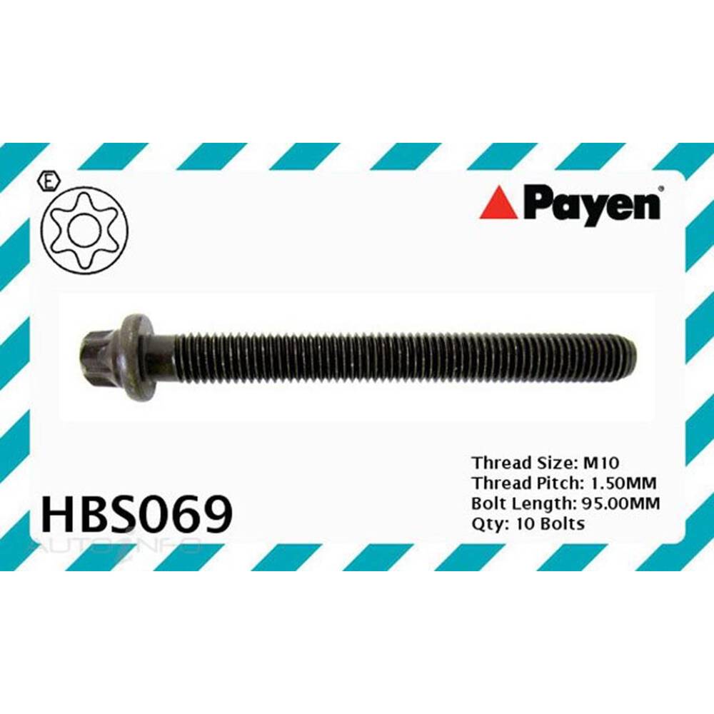 Payen Cylinder Head Bolt Set HBS069 Supercheap Auto
