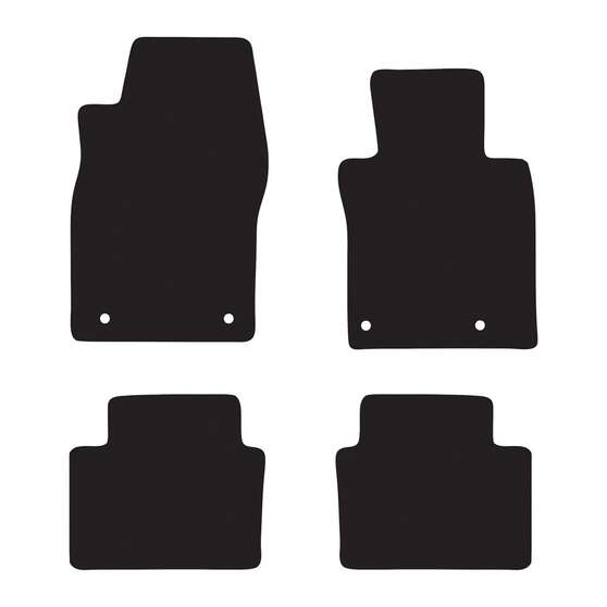 EXECUTIVE RUBBER CAR MATS FOR MAZDA CX-30 2019 ONWARDS, , scaau_hi-res