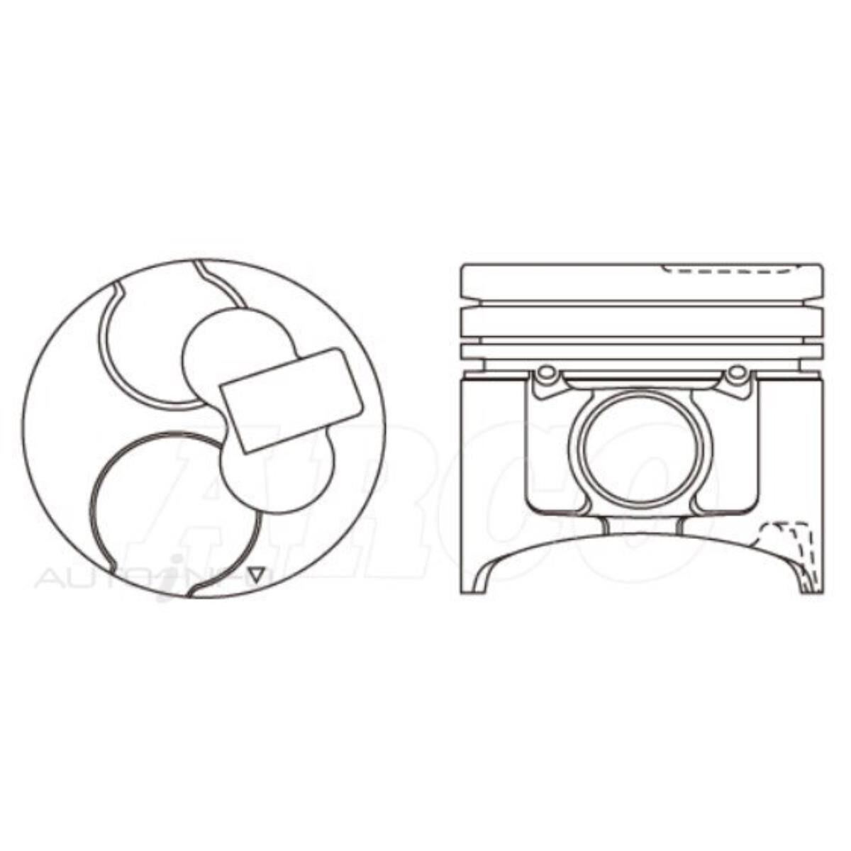 MITSU 4M40T 'PISTON SET - ALFIN', , scaau_hi-res