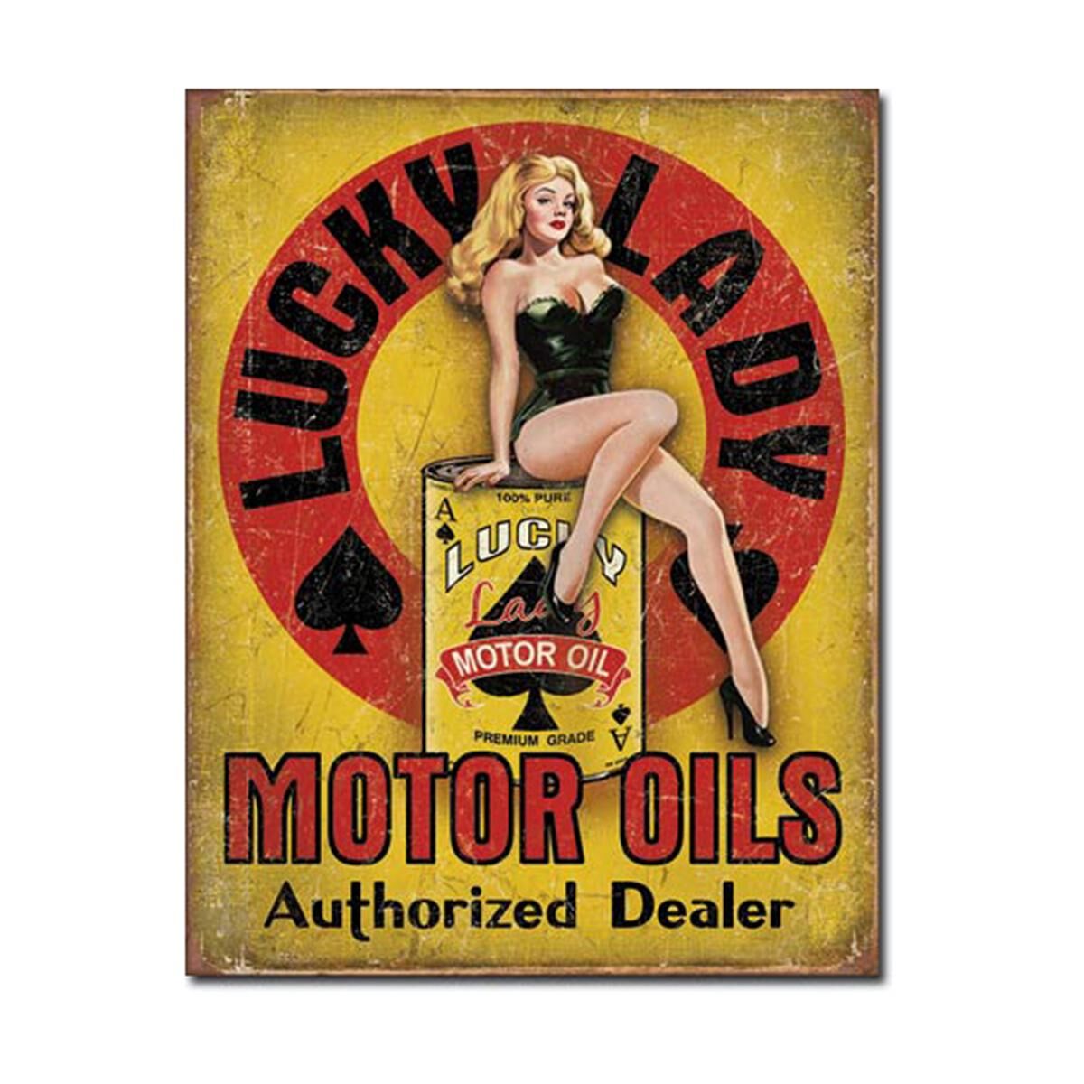 Sign-Lady Luck Motor Oil, , scaau_hi-res