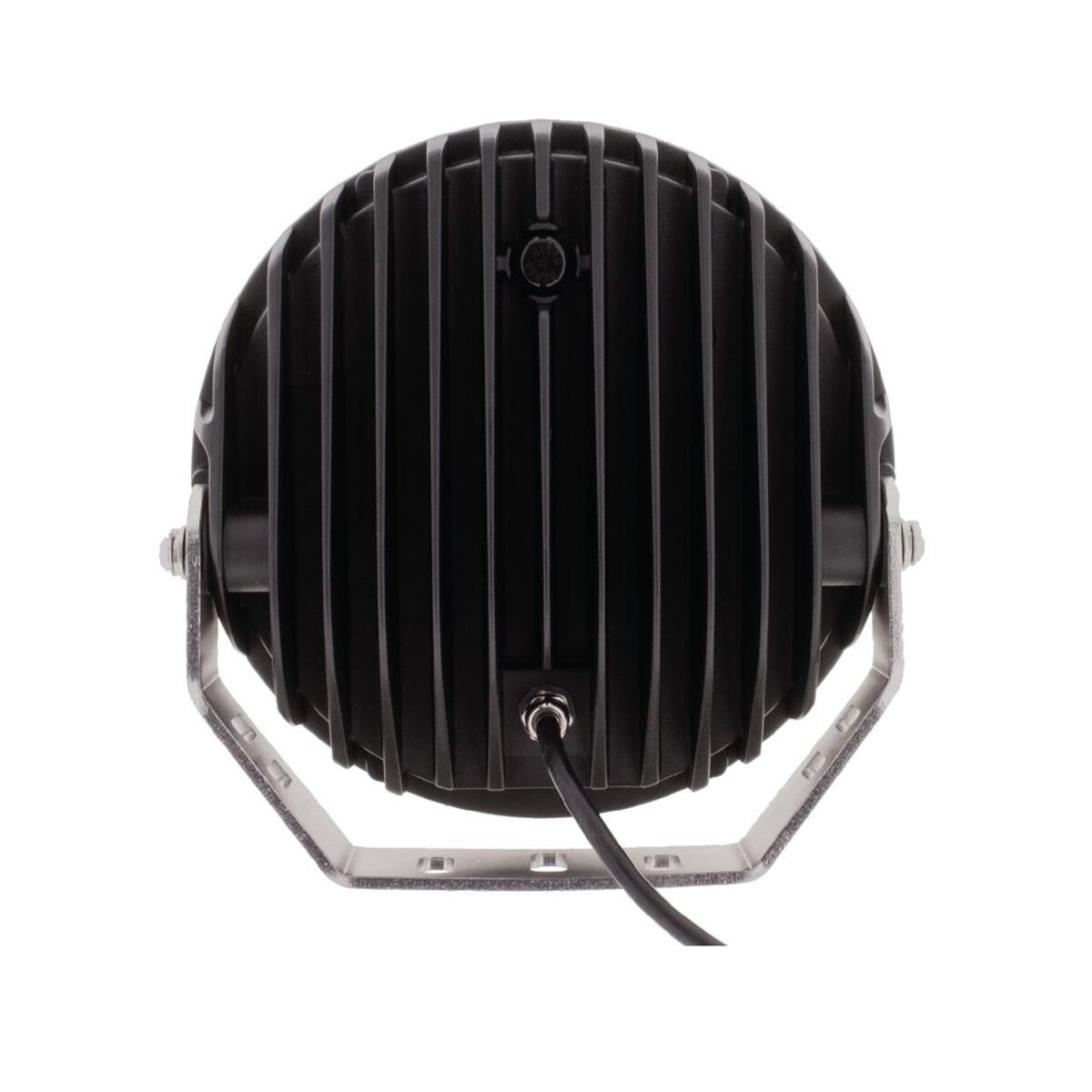 9" RND LED DRIVING LAMP DRIVNG BEAM 9-36V 160W 37 LEDs SILVR BEZEL 15,600Lms, , scaau_hi-res