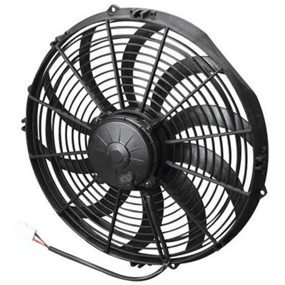 14" THERMO PULLER FAN CURVED BLADE  12V, 1783CFM, , scaau_hi-res