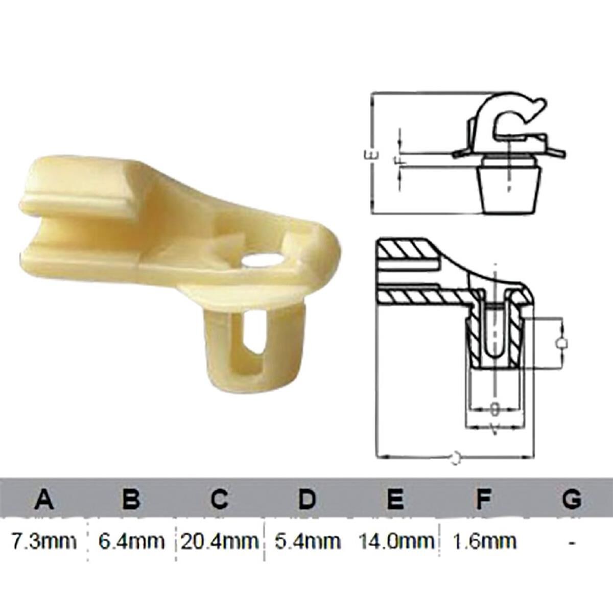 PKT 10 DOOR LOCK CLIP, , scaau_hi-res