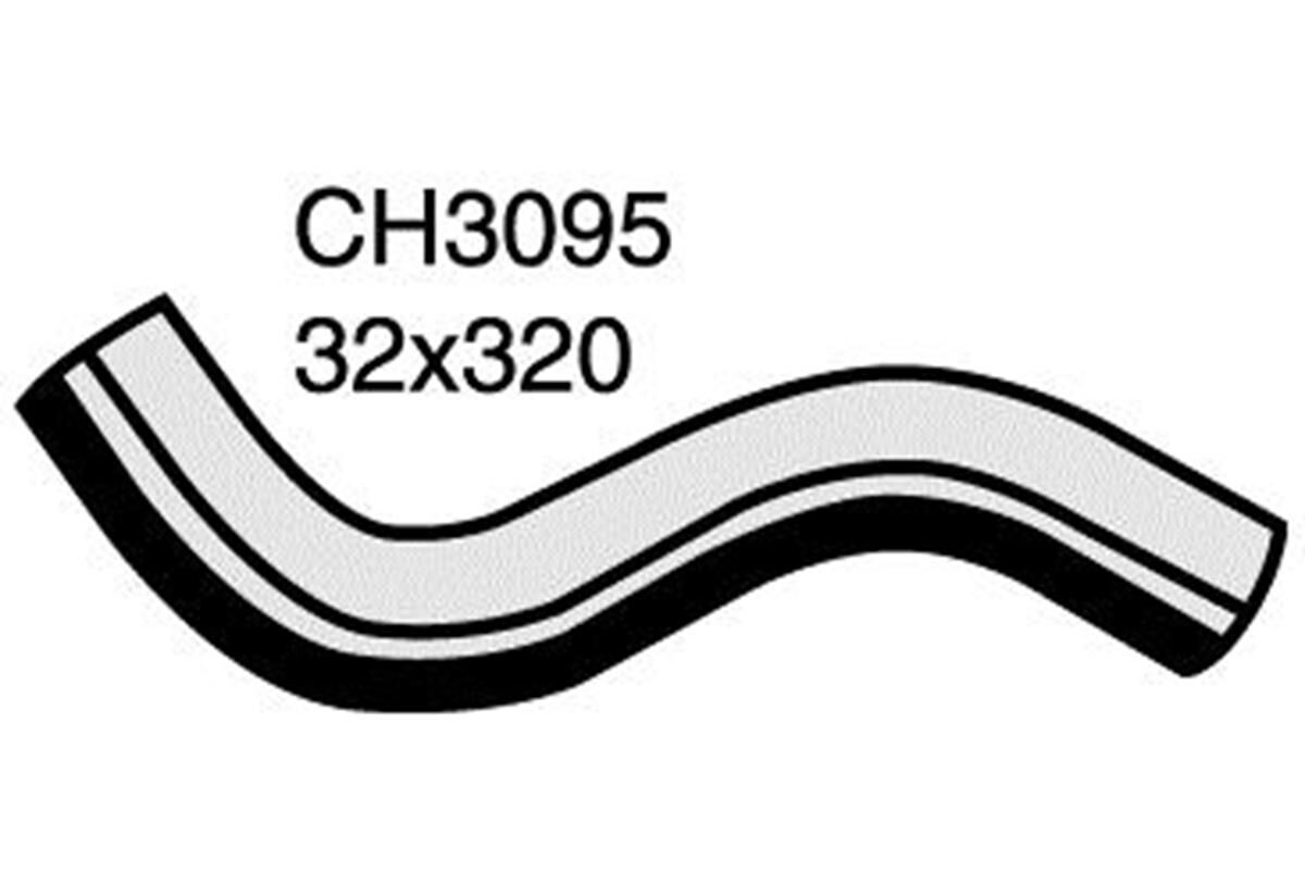 Radiator Upper Hose  - MITSUBISHI TRITON MK - 2.4L I4  PETROL - Manual & Auto, , scaau_hi-res