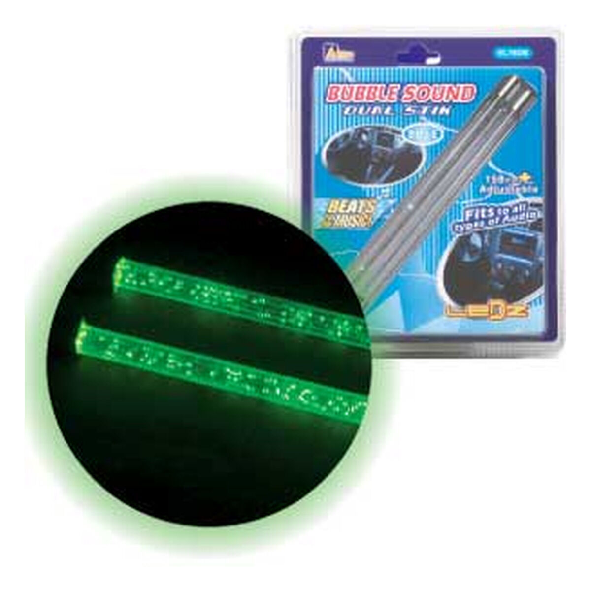 LED 6"152MM DUAL B/GLOW GREEN WITH SOUND CONTROLLER, , scaau_hi-res