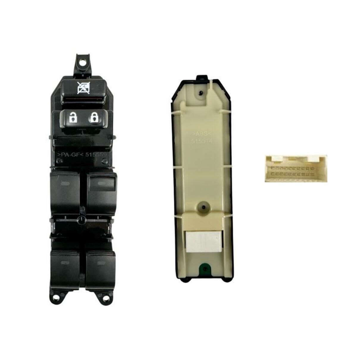 PRIUS ZVW40 (SER1) (6 KNOB) 3/12-3/15 FRONT POWER WINDOW SWITCH (MAIN,DRIVER SIDE) (RH), , scaau_hi-res