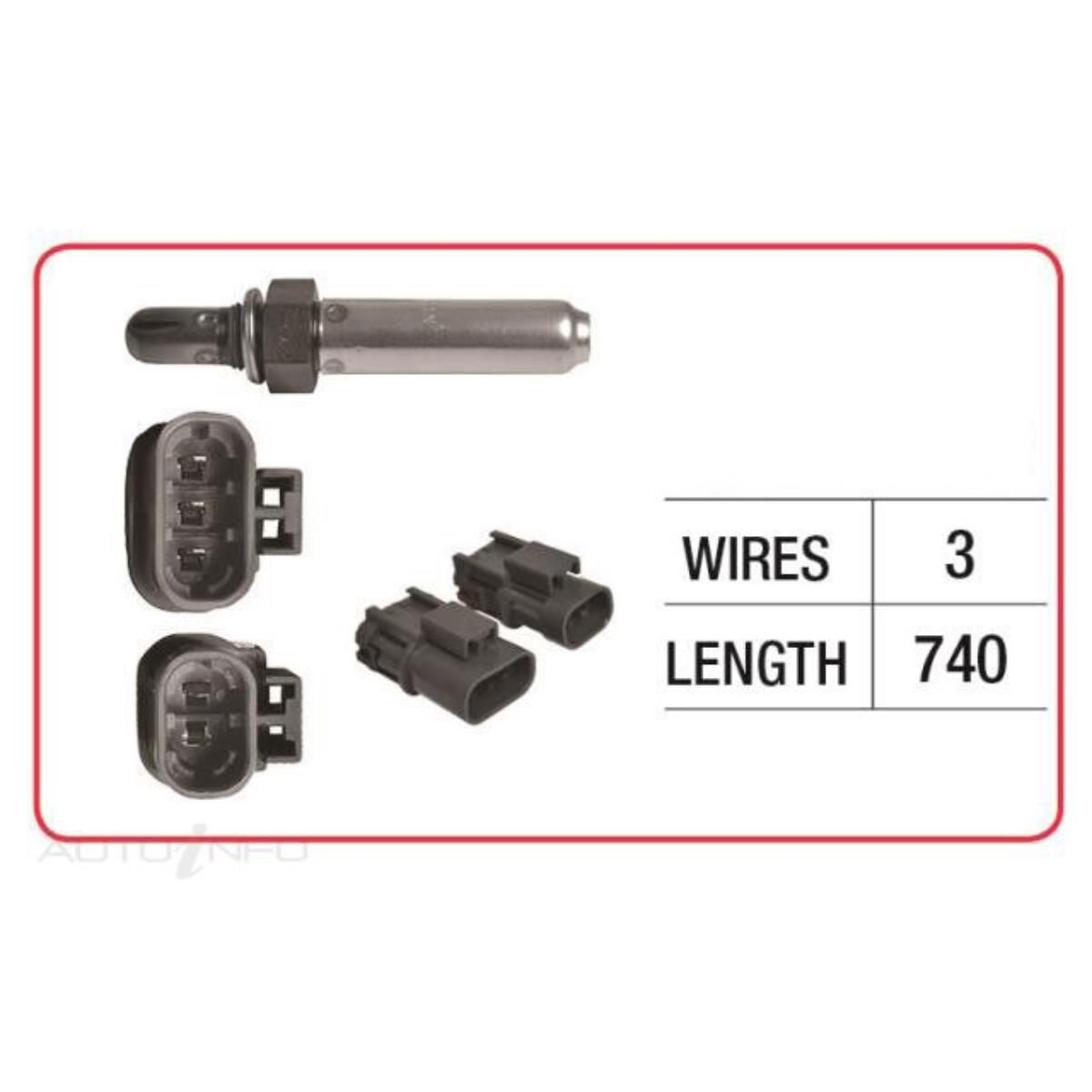 OX SENSOR - NISSAN 3 WIRE TITANIA, , scaau_hi-res
