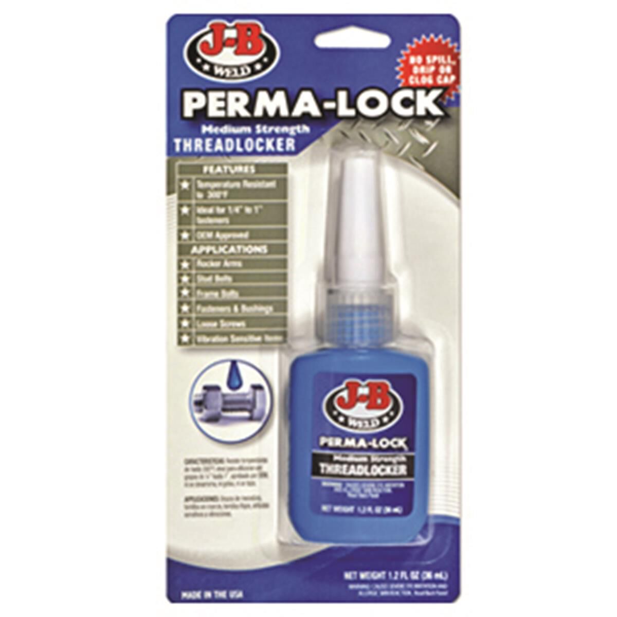 JB WELD PERMA-LOCK BLUE THREADLOCKER MID STRENGTH, , scaau_hi-res