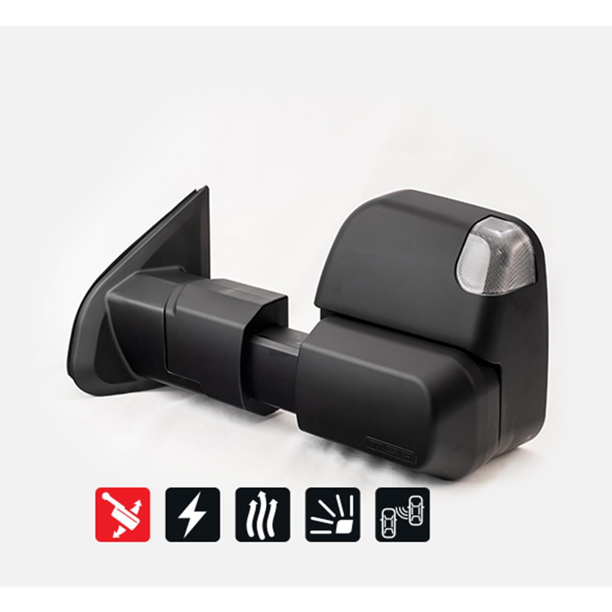 MAZDA BT50 SEPT 2020-CURRENT, BLACK, ELECTRIC, HEATED, INDICATORS, BLIND SPOT MONITORING, POWERFOLD, , scaau_hi-res