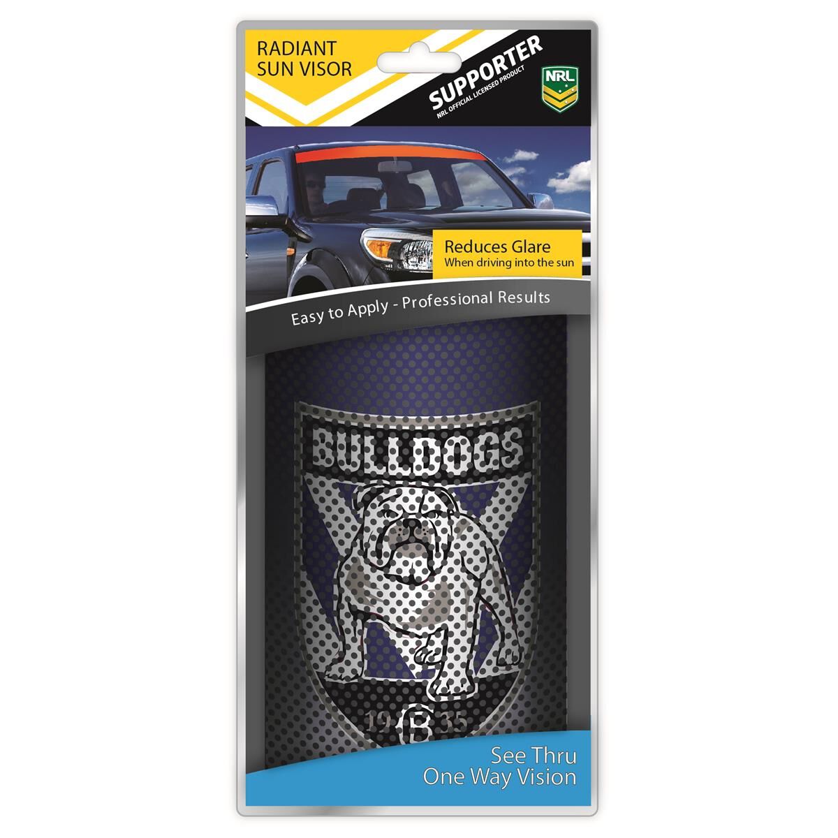 BULLDOGS  ITAG SEE-THRU SUN VISOR - RADIANT DESIGN, , scaau_hi-res