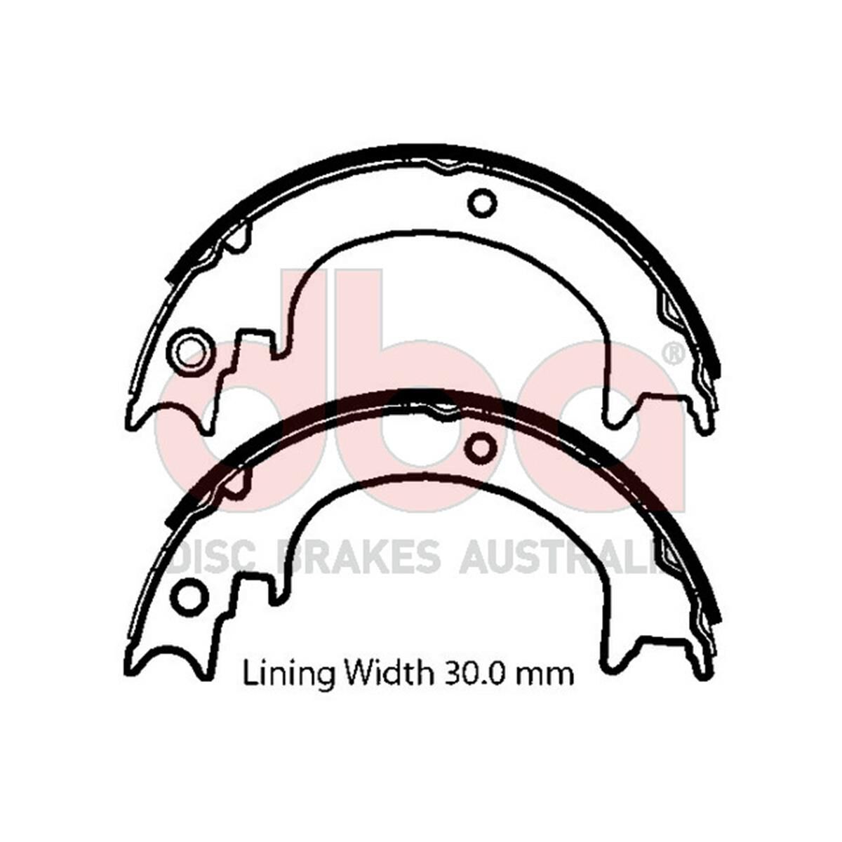STREET SERIES BRAKE SHOES [MITSUBISHI / SUBARU PARKING BRAKE 210MM], , scaau_hi-res
