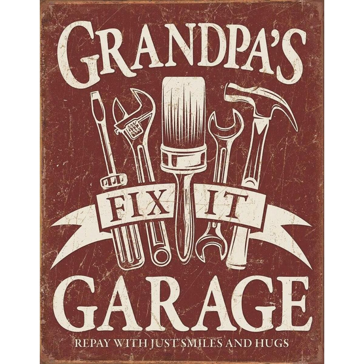 Sign-Grandpas Fix It Garage, , scaau_hi-res