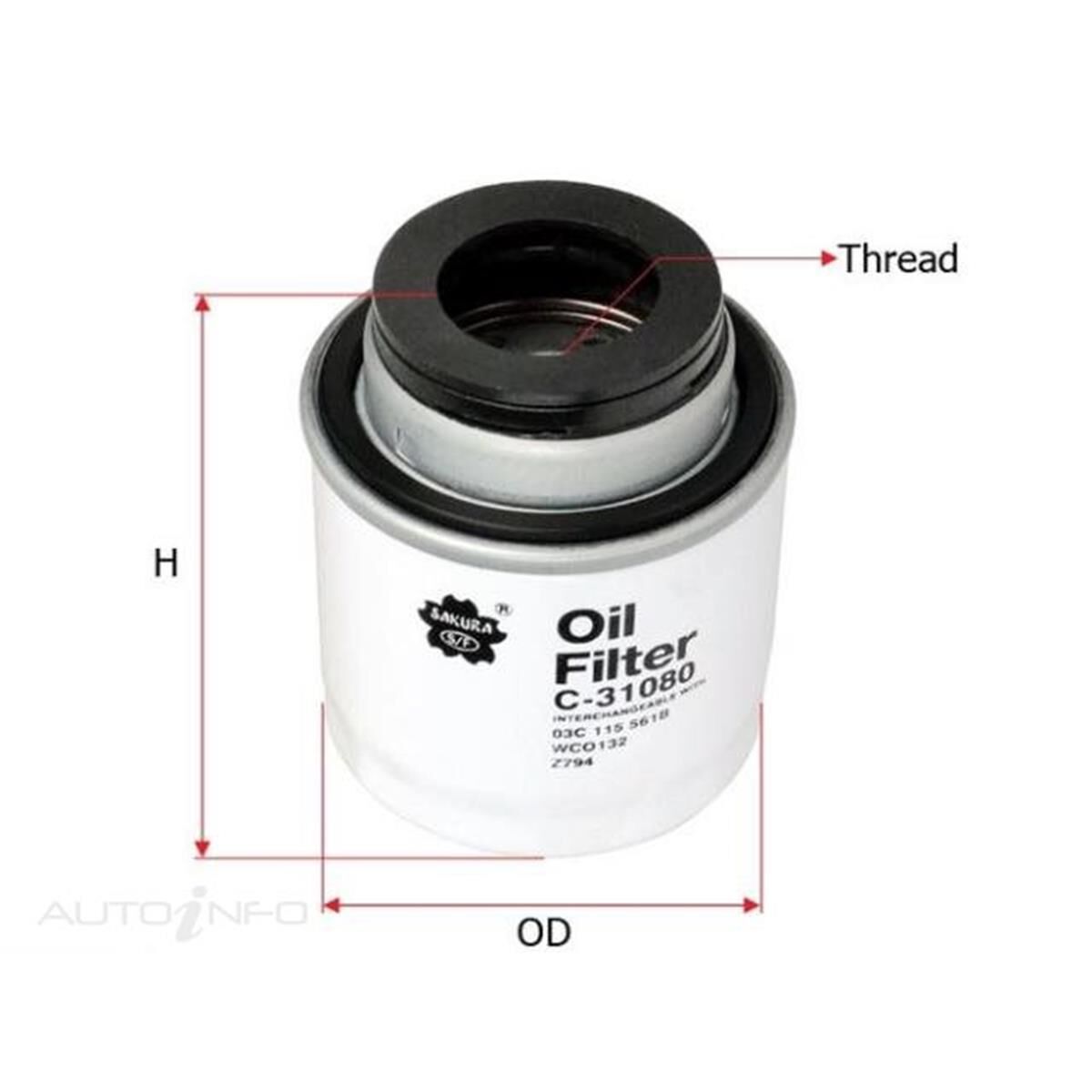 OIL FILTER FITS Z794 WCO132, , scaau_hi-res