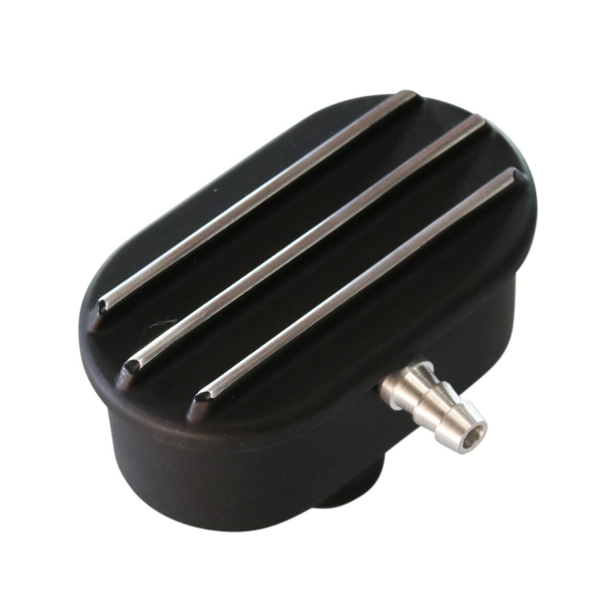 Breather Black Oval Finned with Pcv and Tube, , scaau_hi-res
