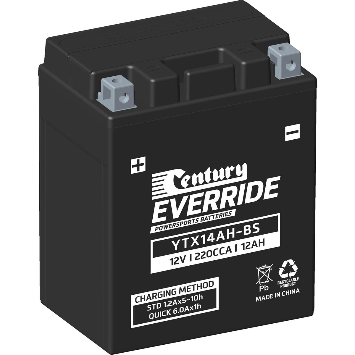 POWERSPORTS BATTERIES - YTX14AH-BS, , scaau_hi-res