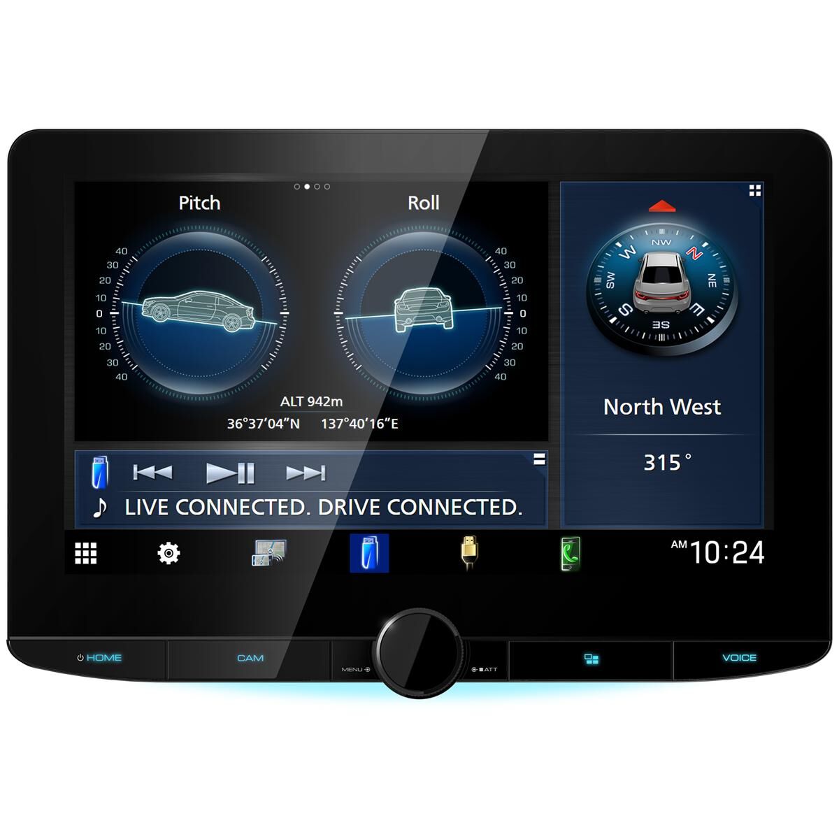 10.1" HD FLOATING WIFI CARPLAY ANDROIR AUTO RECEIVER - DMX9724XS, , scaau_hi-res