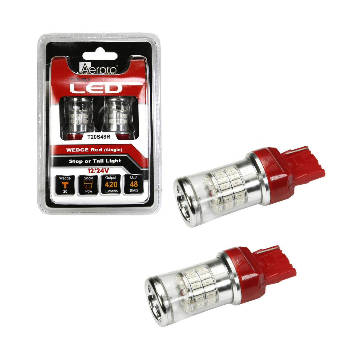 48 X SMD T20S WEDGE - RED, , scaau_hi-res