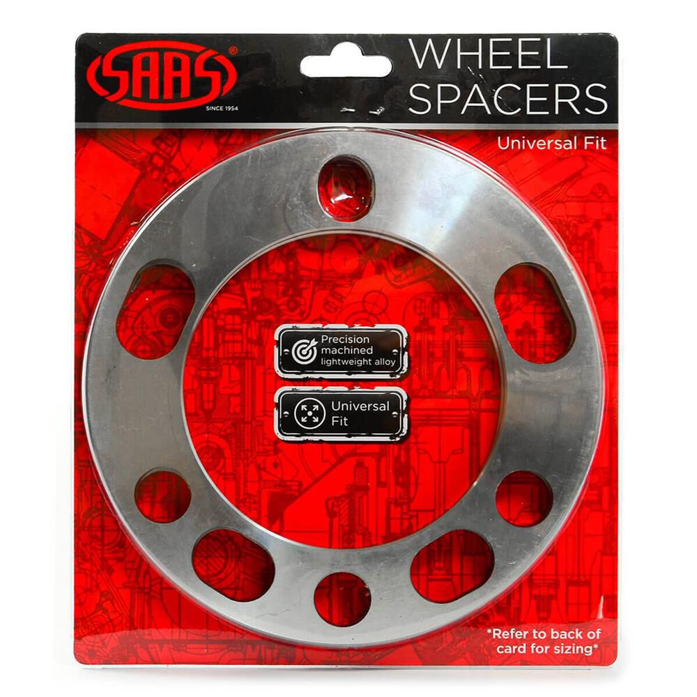 SAAS 6mm Wheel Spacers Suit 6 Stud Pair WS6006 Supercheap Auto