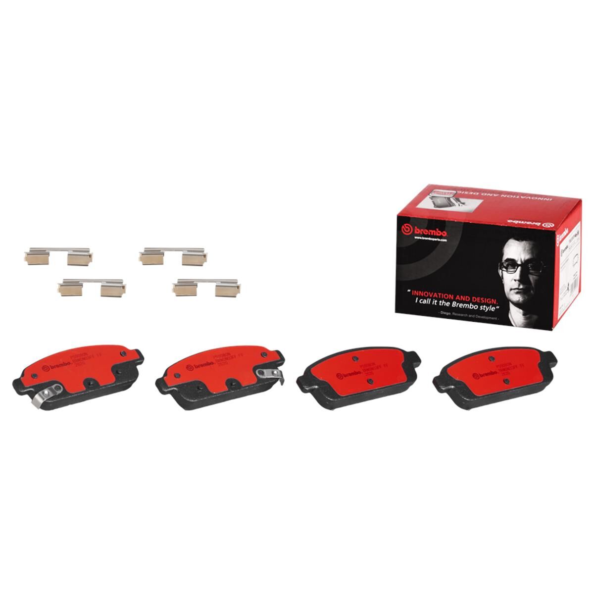 BREMBO DISC PAD SET NAO CERAMIC, , scaau_hi-res