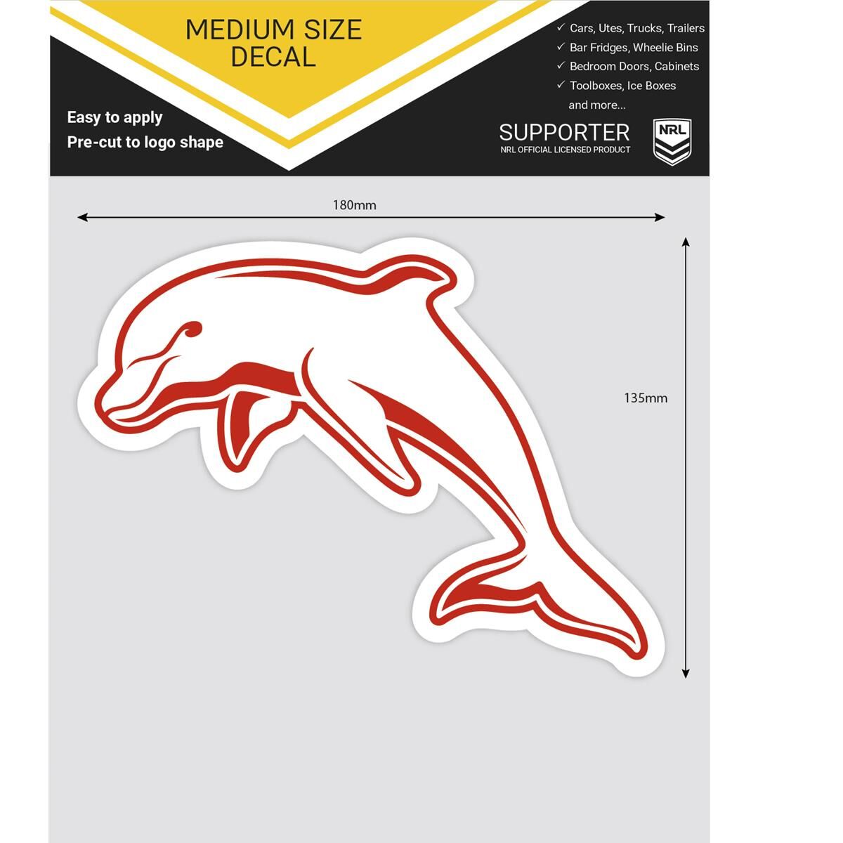 DOLPHINS MEDIUM SIZE DECAL, , scaau_hi-res
