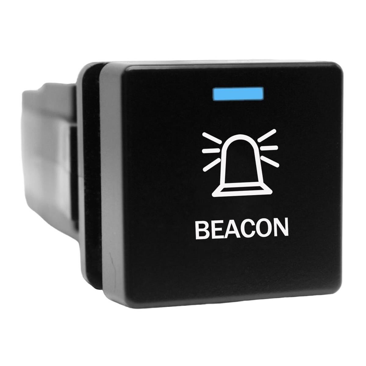 SWITCH PUSH BUTTON ON/OFF 12V BEACON T/S ISUZU D-MAX, MUX, BT-50 2020 On, , scaau_hi-res