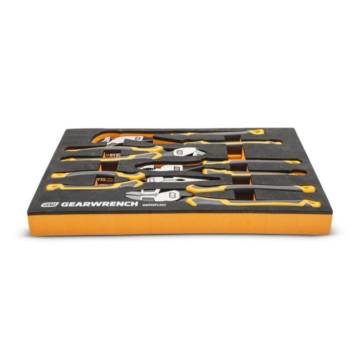 5 PIECE PITBULL CUSHION GRIP PLIERS SET IN FOAM STORAGE TRAY, , scaau_hi-res