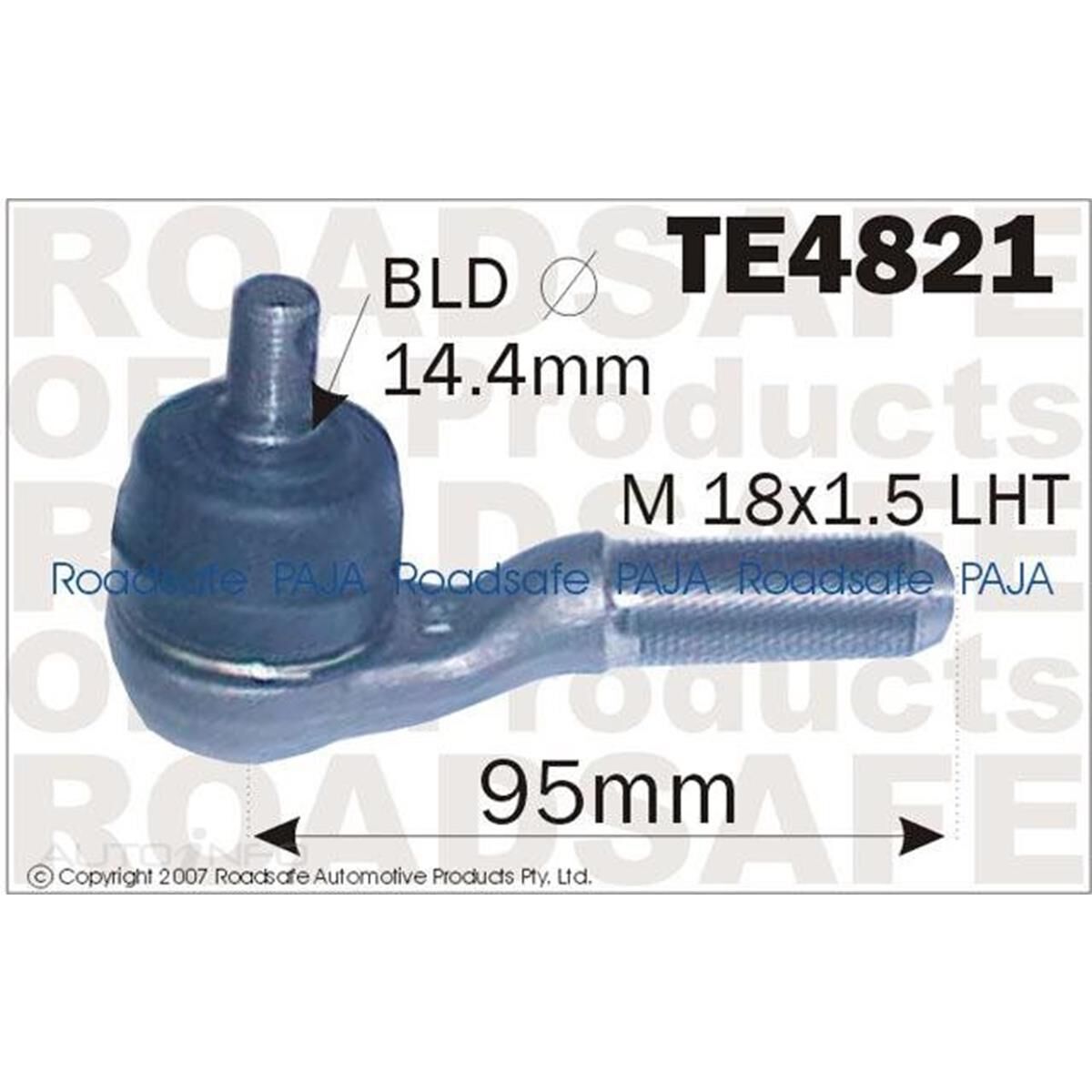 NISSAN NAVARA (TE1963) D22 2WD OUTER TIE ROD END, , scaau_hi-res