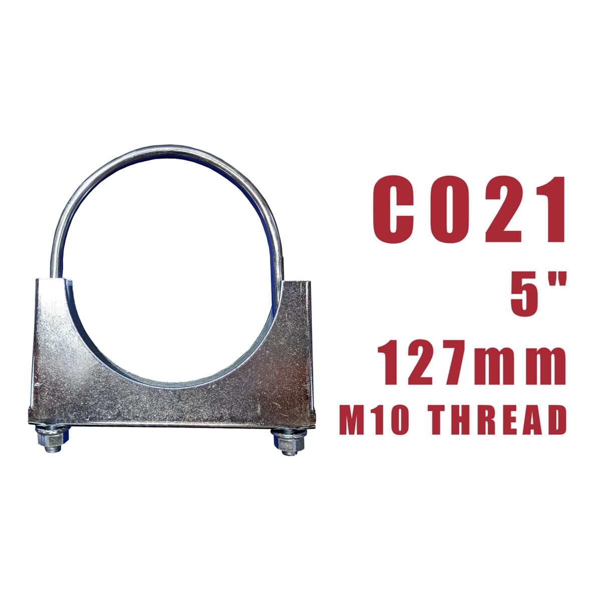 U-BOLT CLAMP M10 X 1.5 X 127mm ZINC PLATED PKT5, , scaau_hi-res