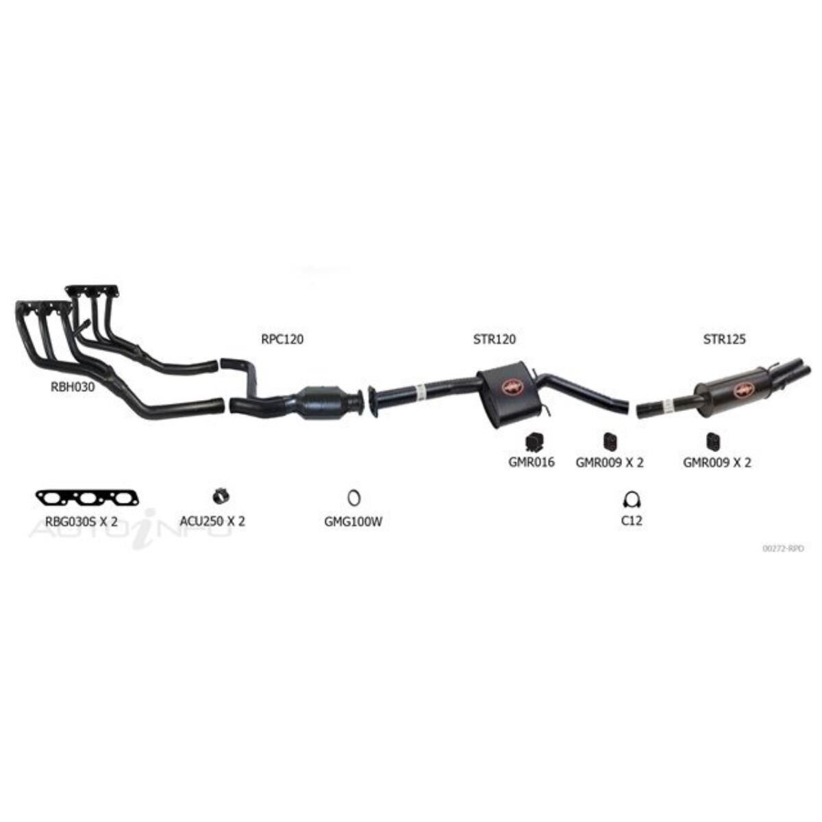 VT V6-V8 SEDAN/WAGON 2 1/2' REAR MUFFLER (DUAL O TLET), , scaau_hi-res