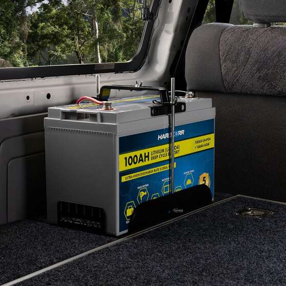 BATTERY MOUNTING TRAY FOR HARDKORR BATTERIES - TO SUIT 100AH HK BATTERY (334MM X 193MM), , scaau_hi-res