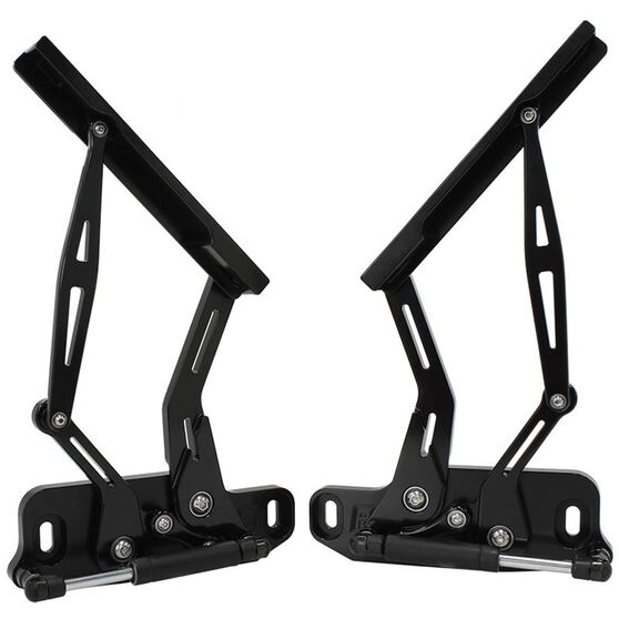Aeroflow Billet Bonnet Hinge Kit Hq Wb Torana Lh Uc Black Finish Af64 4122blk Supercheap Auto