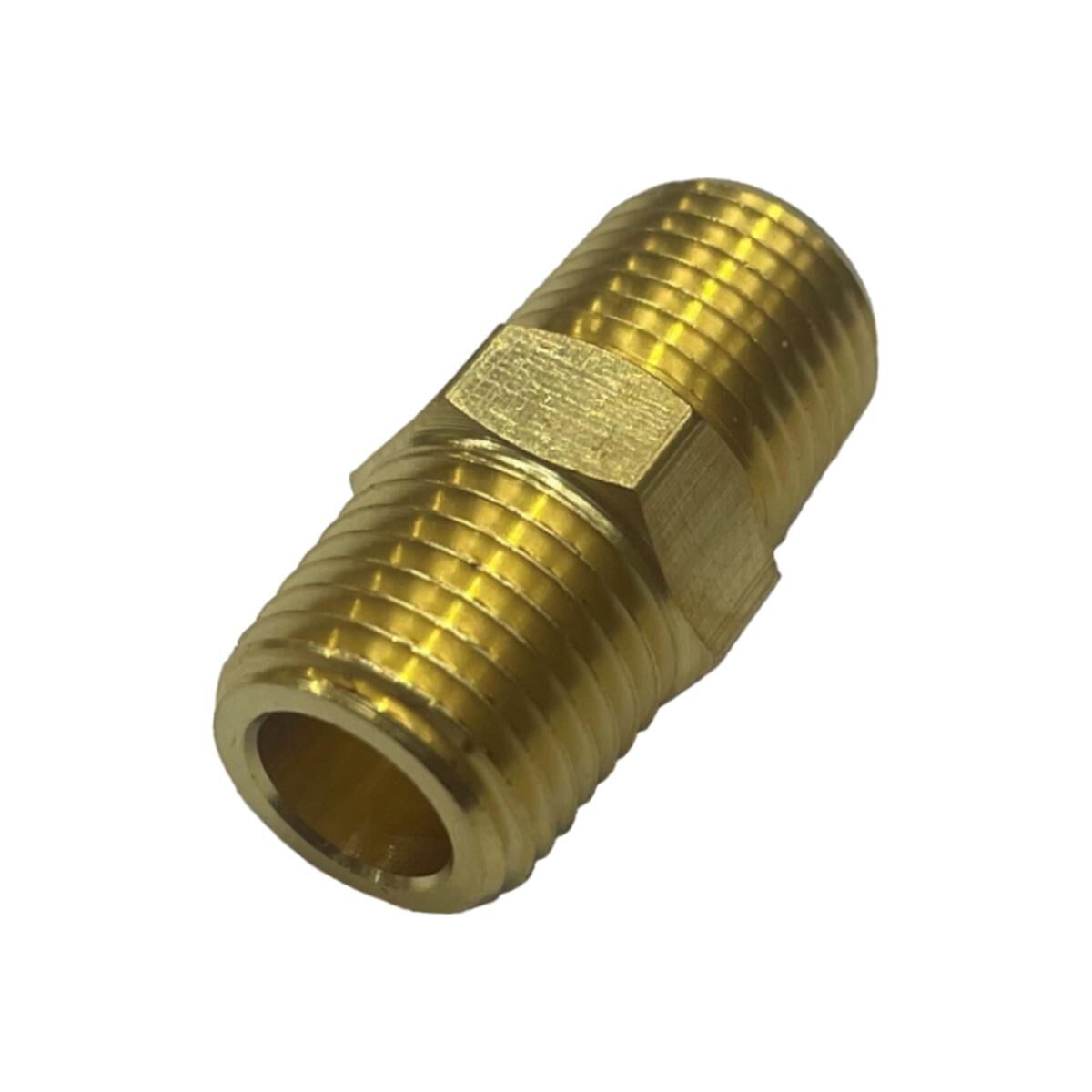 Brass Hex Nipple 1/4 Bsp, , scaau_hi-res