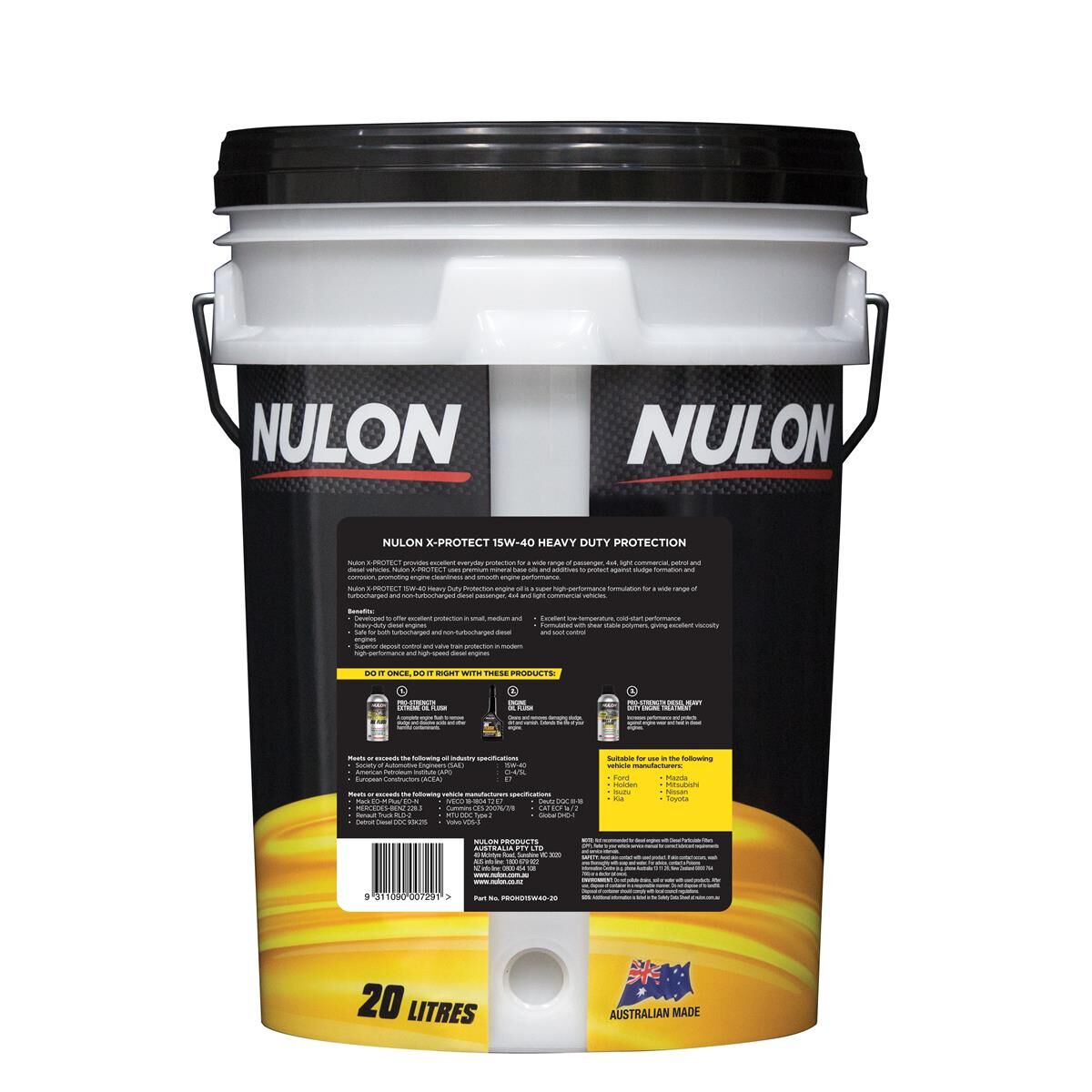 20L NULON X-PROTECT 15W-40 HEAVY DUTY PROTECTION, , scaau_hi-res