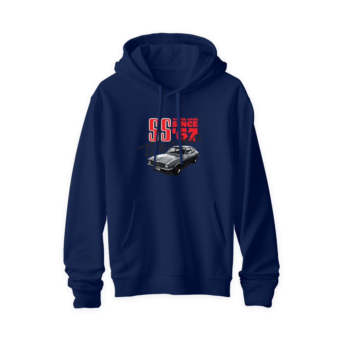 ADULT HOODIE-NAVY [SS ON THE ROAD SINCE'67] [2XL], , scaau_hi-res