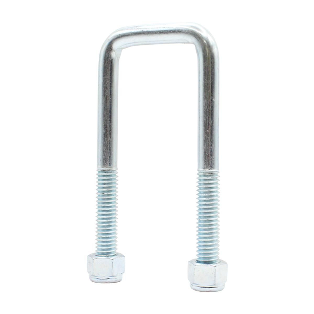 Sunrise U-Bolts with Nyloc Nut 1/2" Zinc - 45mm Square, 125mm, , scaau_hi-res