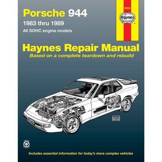 PORSCHE 944 HAYNES REPAIR MANUAL FOR 1983 THRU 1989 COVERING 4-CYLINDER ENGINE INCLUDING TURBO (DOES NOT INCLUDE 944S MODEL), , scaau_hi-res
