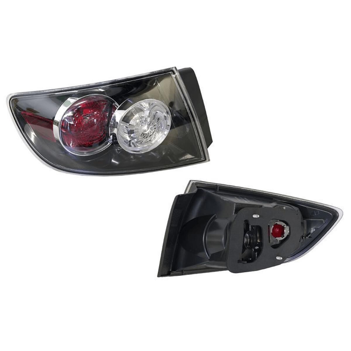 MAZDA 3 SEDAN  BK  06/2006 ~ 12/2008  TAIL LIGHT  LEFT HAND SIDE  (BLACK)(CLEAR)(RED), , scaau_hi-res