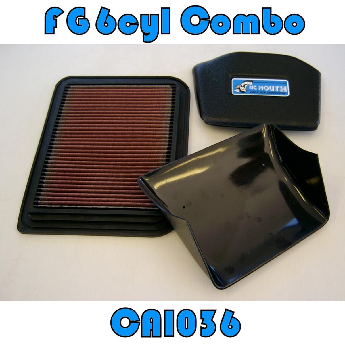 BIG MOUTH & PANEL FILTER COMBO FORD FG 6CYL, , scaau_hi-res