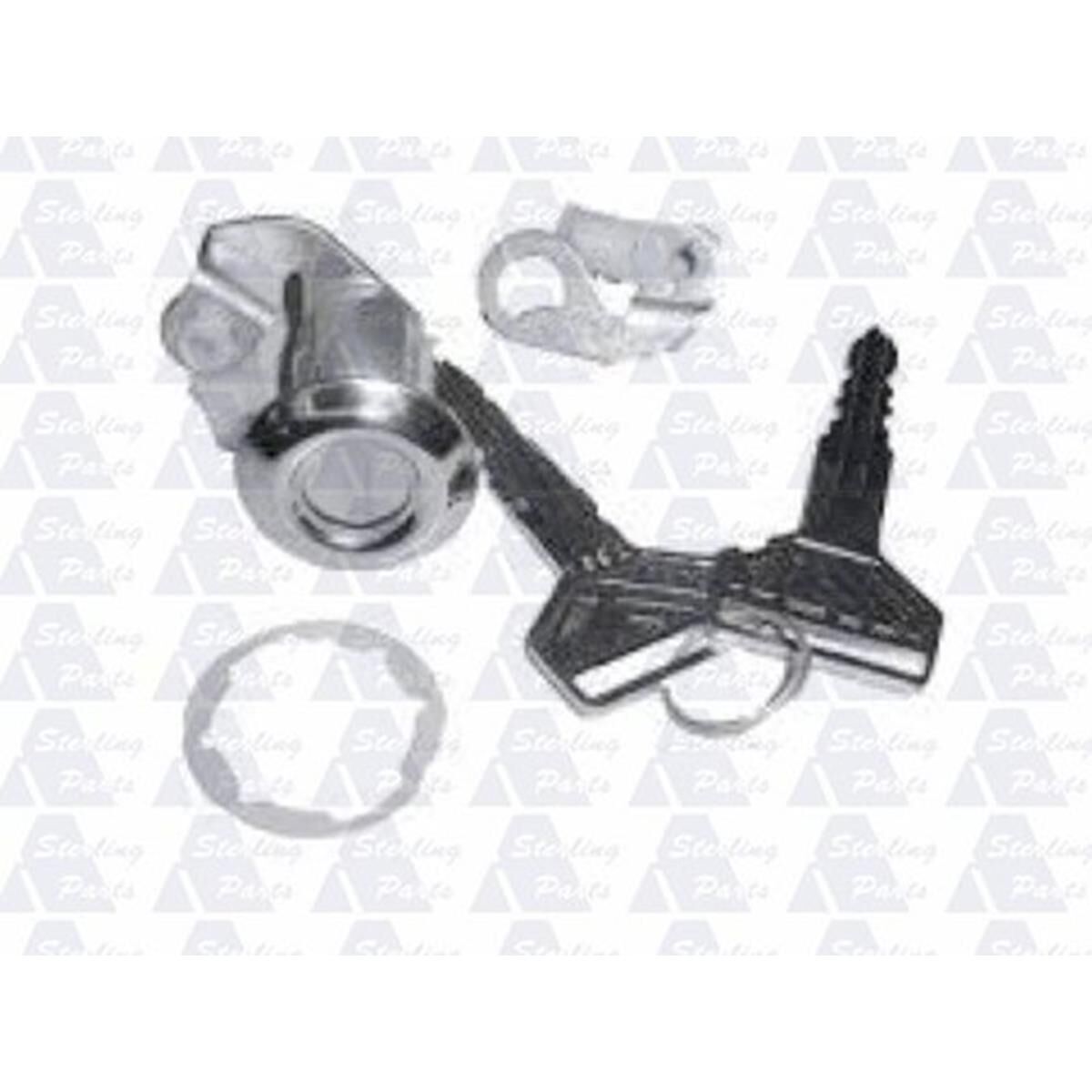 UNIVERSAL DOOR LOCK BARREL + KEYS KIT / LEFT HAND SIDE / SUITS FORD LASER 81-90 / ECONOVAN MAXI 89-00 / COURIER 78-99 / MAZDA E2000 84-06, , scaau_hi-res