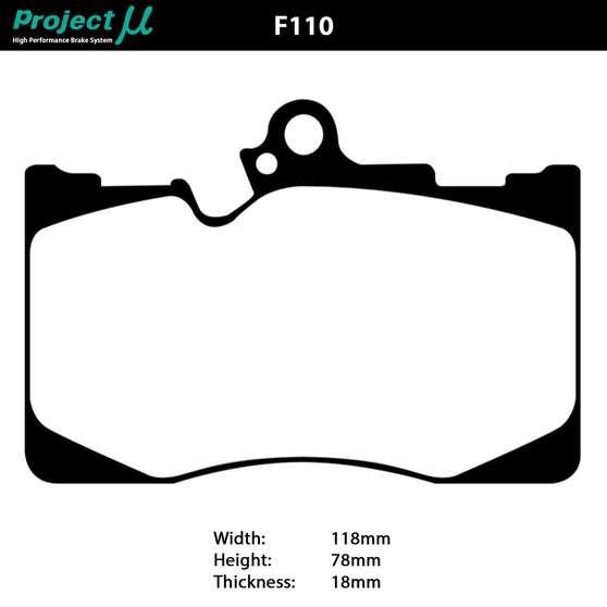 PROJECT MU NS-EP BRAKE PAD SETLEXUS XE20 IS350 (INC F-SPORT)FRONT, , scaau_hi-res