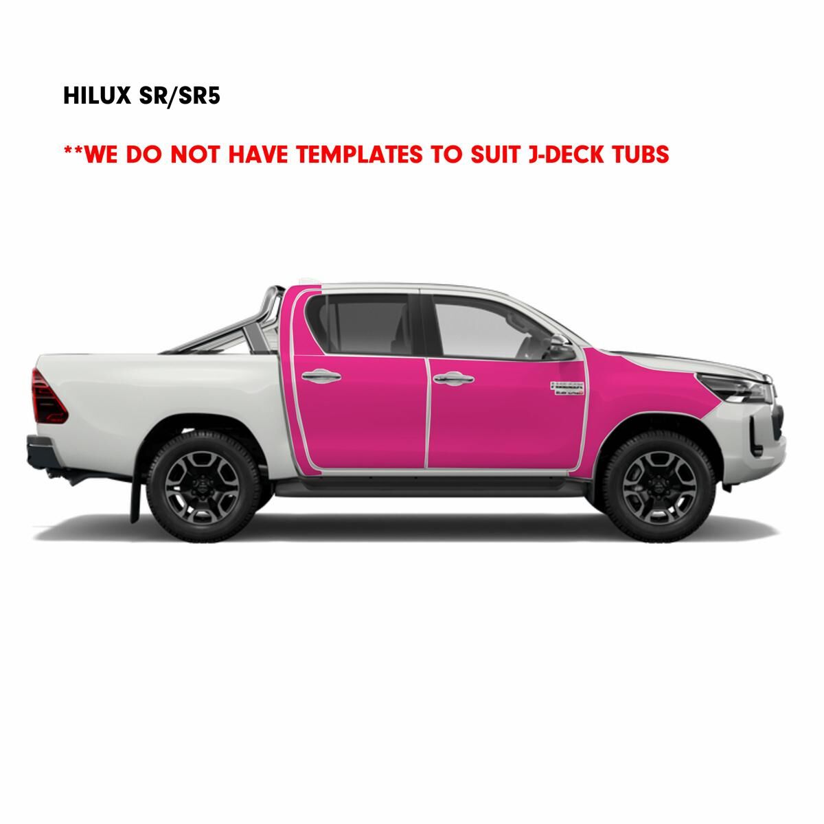 BUSHWRAPZ ADVANCE DIY 4WD KIT FOR HILUX N80 DUAL CAB SR/SR5 - CAB ONLY - BADGES ON DOORS, , scaau_hi-res