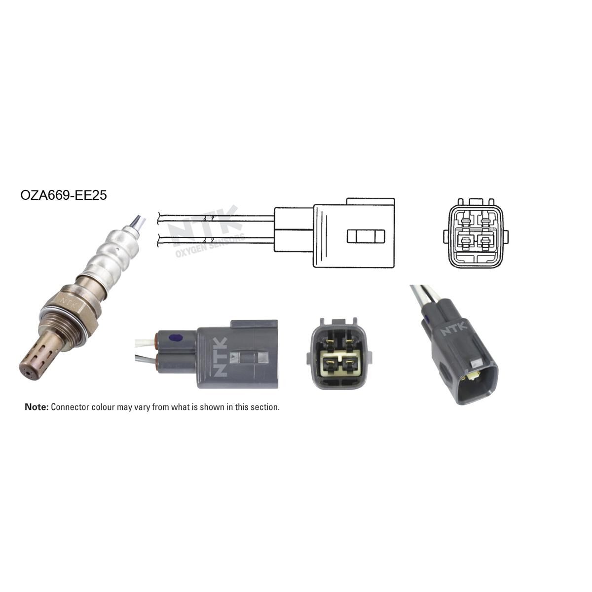 NTK OXYGEN SENSOR - OZA669-EE25, , scaau_hi-res