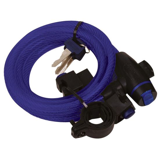 OXFORD CABLE LOCK 1.8M X 12MM BLUE, , scaau_hi-res