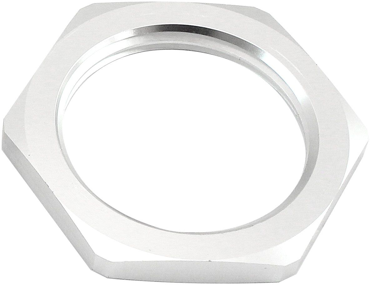 REPLACEMENT -4AN JAM NUT FULL FLOW BULKHEAD SILVER HALF NUT, , scaau_hi-res