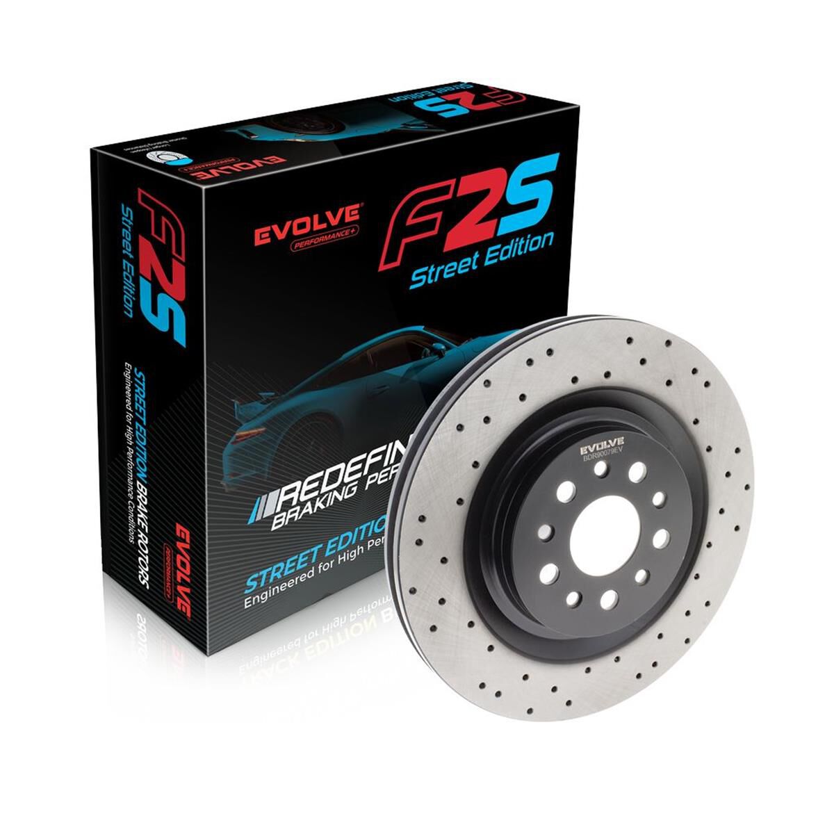 Bremtec EVOLVE FS2 Performance+ Brake Rotor - Single Rear, BDR90079EV ...